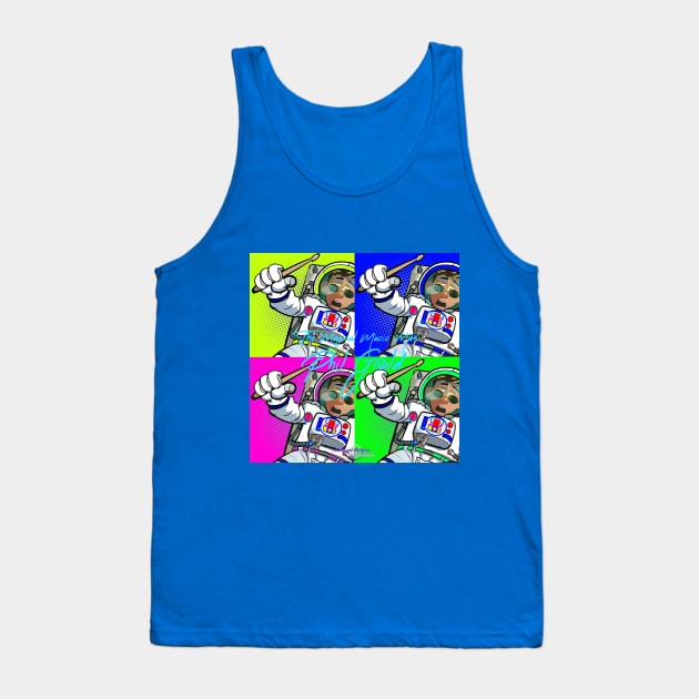 Tiny Space Phil Pop Quad Tank Top by EnceladusWaters